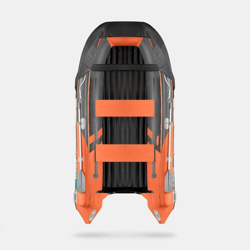 Надувная лодка GLADIATOR E380X оранжево-темносерый