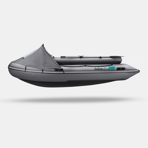 Надувная лодка GLADIATOR E380X PRO темносерый