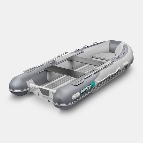 Надувная лодка RIB GLADIATOR AL 420 светло-темносерый (СПб)